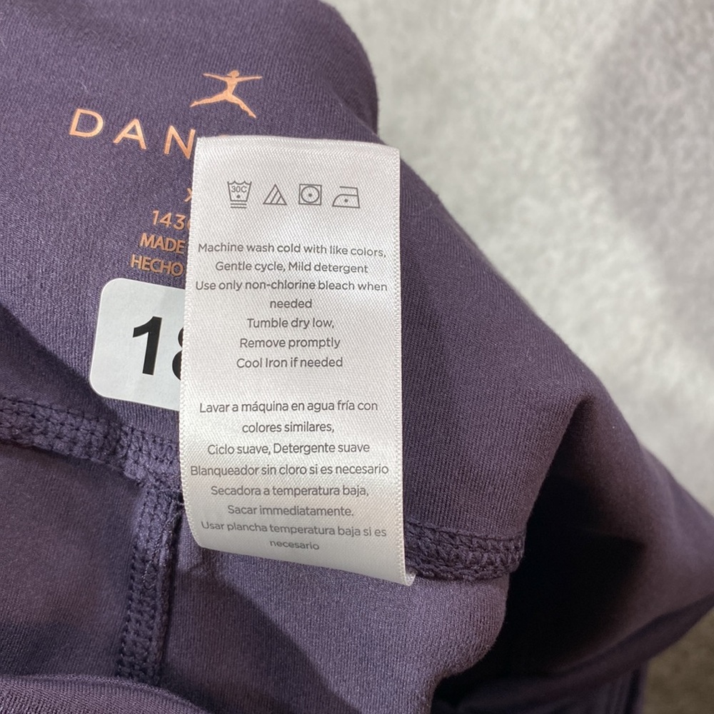 DANSKIN Leggings Womens Size XXL Activewear with Side Pockets Pick Winter Plum - Picture 8 of 10